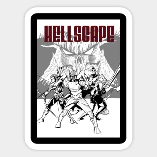 Nathan Regan's HELLSCAPE Sticker